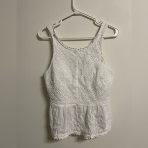 American Eagle White  Tank Top Blouse